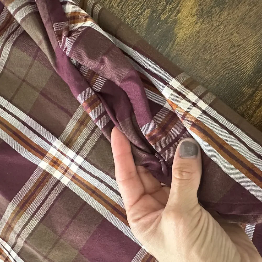 Alaskan Hardgear Bitterroot shirt long sleeve plaid women size XL brown maroon - Picture 4 of 10